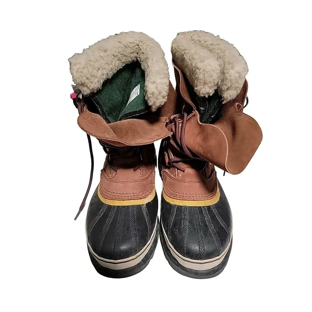 Sorel Caribou Womens Lace up Waterproof Insulated Snow Boots size 8